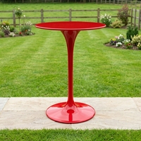 Table de bar ronde en métal durable de style classique moderne pour la restauration en plein air