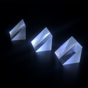 Prisme à angle droit personnalisé à 45 degrés Prismes triangulaires équilatéraux en verre optique 10x10x10mm pour microscopes - Product Image 2