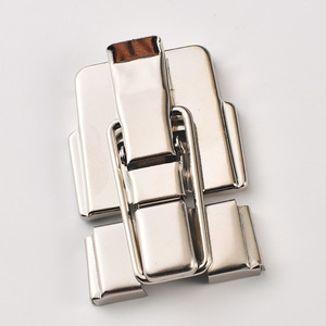 Metal Latch Nickel Plated Silver Color <b>For</b> Toolbox Handbag Luggage Hardware Accessory - Product Image 3