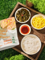 Repas instantané OEM, nouilles de konjac, prêtes à manger, saveur dinde, saveur épicée, substitut de repas, alimentation instantanée
