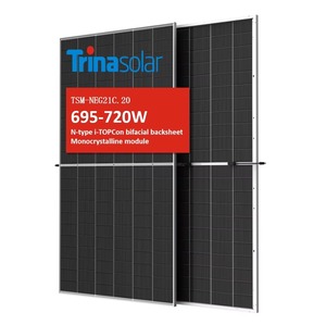 Panneaux solaires monocristallins bifaciaux en verre double de type N I-TOPCon Trinasolar 695w 700w 705w 710w 715w 720w - Product Image 1
