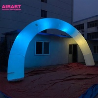 Arche gonflable décorative avec éclairage LED, arche lumineuse gonflable pour la décoration lors de soirées et d'événements