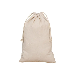 Pochette d'emballage en coton sergé de haute qualité 7*9cm, pochette à bijoux avec cordon en coton noir - Product Image 6