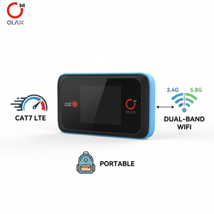 Router Wifi6 de Doble Banda OLAX MT60, Router Wifi 4G LTE Móvil Cat7 con Tarjeta SIM, Router de Bolsillo 4G con Tarjeta SIM de 2.4G y 5.8G - Product Image 1