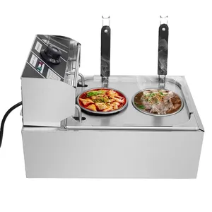 1500W macchina da <span class=keywords><strong>cucina</strong></span> multiuso nuova condizione di Pasta per tagliatelle Spaghetti gnocchi <span class=keywords><strong>snack</strong></span> fritti con due cestini - Product Image 3