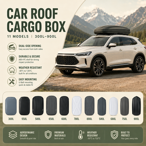 Boîte <span class=keywords><strong>de</strong></span> chargement aérodynamique pour <span class=keywords><strong>toit</strong></span> <span class=keywords><strong>de</strong></span> voiture 300L, logo personnalisé, fabrication OEM - Product Image 1