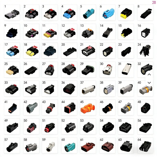 Automotive Car Wire Harness Connector Plug Way Seal Waterproof Electrical Wiring Terminal Auto Connector Supplier