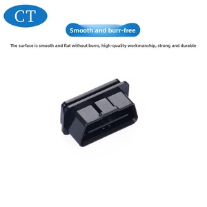 Adaptateur de connecteur automobile OBD2 plaqué or, mâle coudé 16 broches J1962M avec broches coudées pour l'adaptation aux véhicules OLIVER - Product Image 3