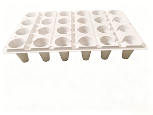 Bandeja de siembra blanca de 24/50 celdas engrosada, bandeja de vivero para riego por goteo para plántulas de fresa y eucalipto - Product Image 2