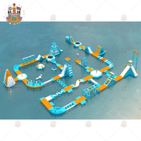 Parc aquatique gonflable de grande taille pour parc d'attractions, nouveau design, marque NOVA, en PVC