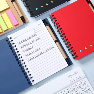 Ys041 biểu tượng tùy chỉnh Kraft notepad với bút Memo ghi chú dính xoắn ốc máy tính xách tay in khuyến mãi tùy chỉnh notepad với bút - Product Image 4