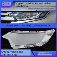 Pour Mitsubishi Outlander 2016 2017 2018 Couvercle de lentille de phare Coque transparente de phare Remplacement Accessoires d'éclairage automobile