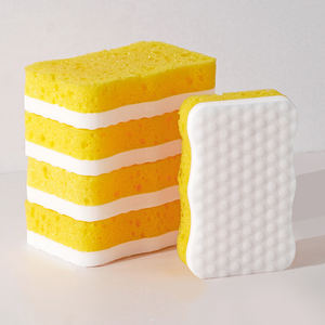 3er Pack High <span class=keywords><strong>Foam</strong></span> Melamin Doppelseitige Wellenform Magic Eraser Schwamm zum Waschen von Geschirr Nano Scrub Schwamm Reinigung für Möbel - Product Image 6