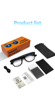 Lunettes Intelligentes F16 AI Tendance : Traduction Audio, Musique Sans Fil, Appel Bluetooth, Casque Audio Portable Intelligent