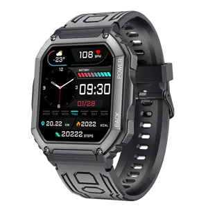 Factory Wholesale KR06 Smartwatch GPS Track 1.8" Big Screen 320Mah Long Battery Life IP67 Waterproof Men Sports Smart Watch 2024