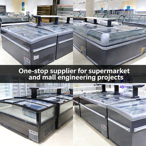 Congélateur de luxe de style européen et américain, autonome, à prix de gros, avec grande fenêtre, refroidissement direct et dégivrage automatique - Product Image 4