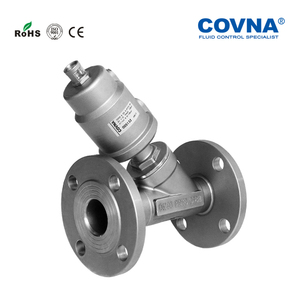 วาล์วปรับมุมแบบนิวเมติก COVNA แบบสองทาง ขนาด 1/2 นิ้ว ผลิตจากสแตนเลส พร้อมหน้าแปลน สำหรับไอน้ำ - Product Image 4
