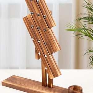 Jeu d'équilibre éducatif amusant pour enfants en bois de hêtre, puzzle anti-stress, jouet pour la coordination œil-main, unisexe - Product Image 3
