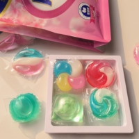 Capsules de lessive écologiques jetables à faible mousse et facile à rincer pour vêtements, haute performance pour machine à laver