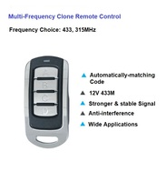 Hotsale Universal433MHZ 868MHZ Face à Face Clone Télécommande de code de duplicateur à distance pour porte de garage