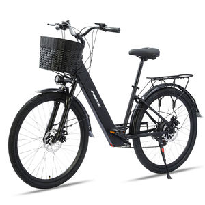 Vélo de montagne électrique avec cadre en acier à haute teneur en carbone, fourche à suspension, moteur 250W, frein à disque, batterie au lithium 36V 8Ah, 26 pouces, <span class=keywords><strong>VTT</strong></span> pour adultes - Product Image 1