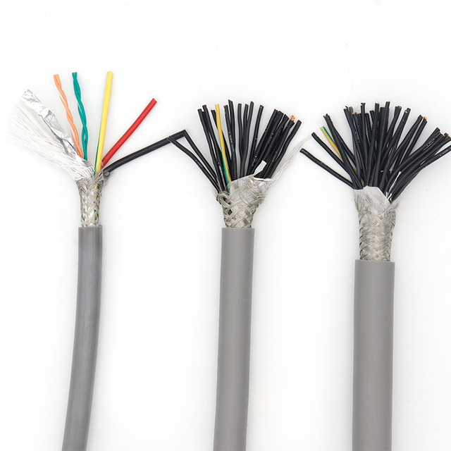 Factory Supply CNC Towline Shielded Cable Pur 4 Core 6 Core 12 Core Drag Chain Control and Power Cable