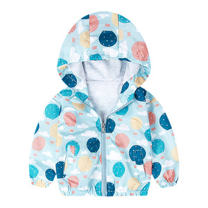 2025 estilo europeo americano Toddle niñas chaqueta de dinosaurio con estampado completo primavera otoño nuevo abrigo cortavientos para niños - Product Image 1
