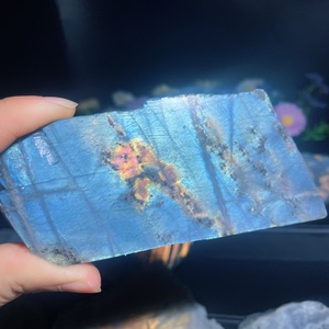 Vente en gros de plaques de <span class=keywords><strong>labradorite</strong></span> arc-en-ciel naturelle, plaques de quartz cristallin pour la guérison et la décoration - Product Image 4