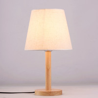 Lampe de table en bois de petite taille de haute qualité au design traditionnel chinois pour la chambre des enfants