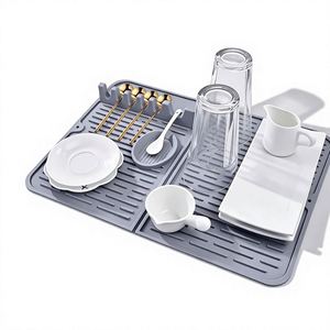 Customizable Foldable Multi-Functional Drainage Mat Kitchen Ladle <b>Rack</b> Silicone Bowl <b>Dish</b> Holder Spoons Stir-Fry Spatulas - Product Image 4