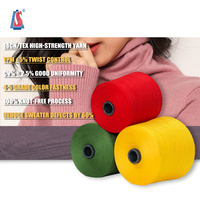 Salud High-Elastic 28S Pull Knit Yarns 50% Viscose 28% PBT 22% Nylon Ring Spun Core Spun Blended Yarn pour la couture