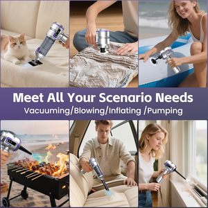 <span class=keywords><strong>Aspirateur</strong></span> à main à écran numérique <span class=keywords><strong>Aspirateur</strong></span> électrique pour voiture Mini <span class=keywords><strong>aspirateur</strong></span> portable souffleur d'air rapide 16KPA 100W - Product Image 5