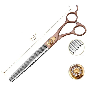 Ciseaux de dégradé de qualité supérieure en acier inoxydable finition polie, ciseaux professionnels pour la coupe de cheveux, ciseaux de coiffure pour salon - Product Image 3