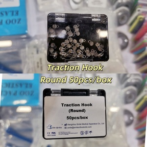 Diş ortodontik <span class=keywords><strong>Crimpable</strong></span> Metal çekiş kanca cerrahi ortak kanca diş kısa <span class=keywords><strong>Crimpable</strong></span> sürgülü kanca yuvarlak/Rect - Product Image 6