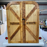 Chariot à café personnalisé, camion de restauration vintage, remorque mobile pour bar, remorque de traiteur, chariot à fleurs, remorque alimentaire entièrement équipée