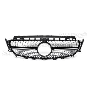 Parrilla Delantera para Automóvil en Negro Brillante/Cromo para Mercedes Benz W213 E200 E300 E400 E43 para AMG 2017-2018 con Orificio para Cámara - Product Image 2