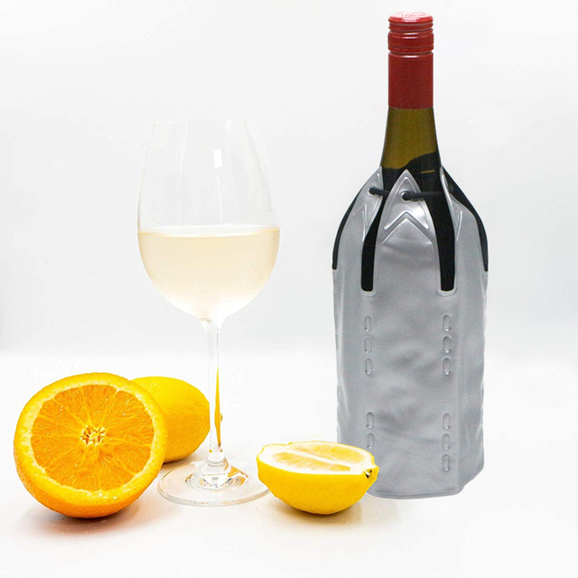 Adjustable Size Cooling Bottle Wrap Bag Wine Bottle Cooler Sleeve for Champagne Lovers
