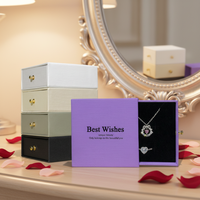 Boîtes à montres et bijoux écologiques personnalisées, boîte rigide en carton, doublure en éponge, laminage mat pour l'emballage de cosmétiques et de cadeaux