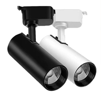 Projecteurs sur rail LED COB modernes en alliage d'aluminium, montés en surface, 220V, CRI 90, 3000lm, pour centres commerciaux et usage domestique