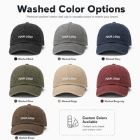 Casquette de papa personnalisée à 6 panneaux en coton délavé style vintage avec patch cœur brodé pour cadeaux de membres et activités de plein air