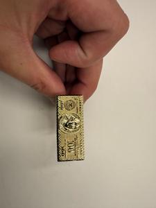 Anillo de Dos Dedos con Diseño de Billetes de $100, Chapado en Oro de 14K, Latón, 100% Cobre Puro Fundido, Regalo de Boda para Hombres, Mujeres, Unisex - Product Image 4