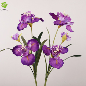 <b>Artificial</b> Iris Flowers Plastic Silk Single <b>Stem</b> White Red Pink Purple Blue Wedding Home Decor Table Setting - Product Image 5