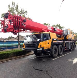 Sany STC500 d'occasion Grue mobile hydraulique de 50 tonnes Grue de camion d'occasion avec moteur Isuzu Boîte de vitesse Pompe Roulement Composants du noyau - Product Image 5