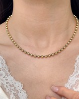 Collier bicolore distinctif plaqué noir en or massif 18 carats véritable, haut de gamme, sophistiqué, à largeur multiple, pour une présence élégante