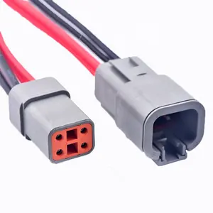 Deutsch wire harness DTP series 4P Connector 4 Wire 14 AWG Automotive Electrical Connector Male DTP04 4P Female DTP06 4S wiring