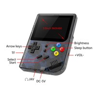 Consola de Juegos Portátil de 3.0 Pulgadas y 16 GB, Consola Retro con 3000 Juegos, RG300 con Wi-Fi, Android 13