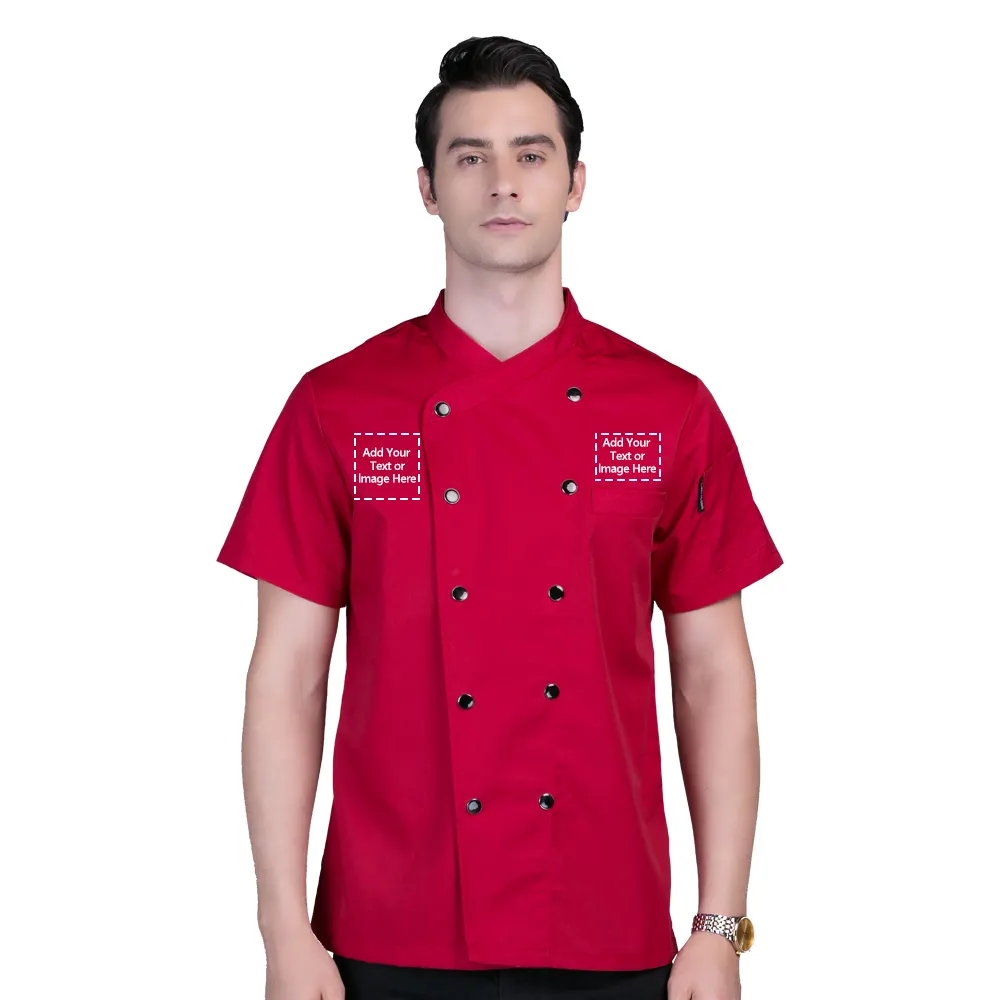 Manteau de Chef unisexe de haute qualité, uniforme de serveur, uniforme de serveuse, pour hommes et femmes, nouvelle collection