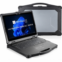ODM/OEM Laptop Industri Portabel Baru 14/15.6 Inci 4G/5G Intel Core Ultra 7 Windows 11 Sidik Jari Notebook Tangguh IP65