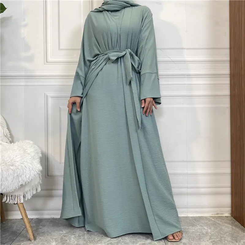 أزياء إسلامية تانتانج بابابسان غريبة المرأة المغربية ل دبي عباية مفتوحة