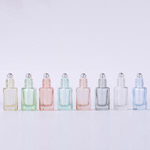 Botella de perfume de muestra transparente de 3ml con tornillo de tapa enrollable Esencia de vidrio de anís estrellado de color sellado para bola - Product Image 2